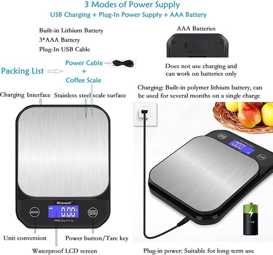 Legami - Balance de Cuisine Numérique - Kitchen Scale - Thème Kitty, 7
