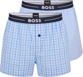 BOSS - Boxershorts 2-Pack Blauw - Heren - Maat M - Regular-fit
