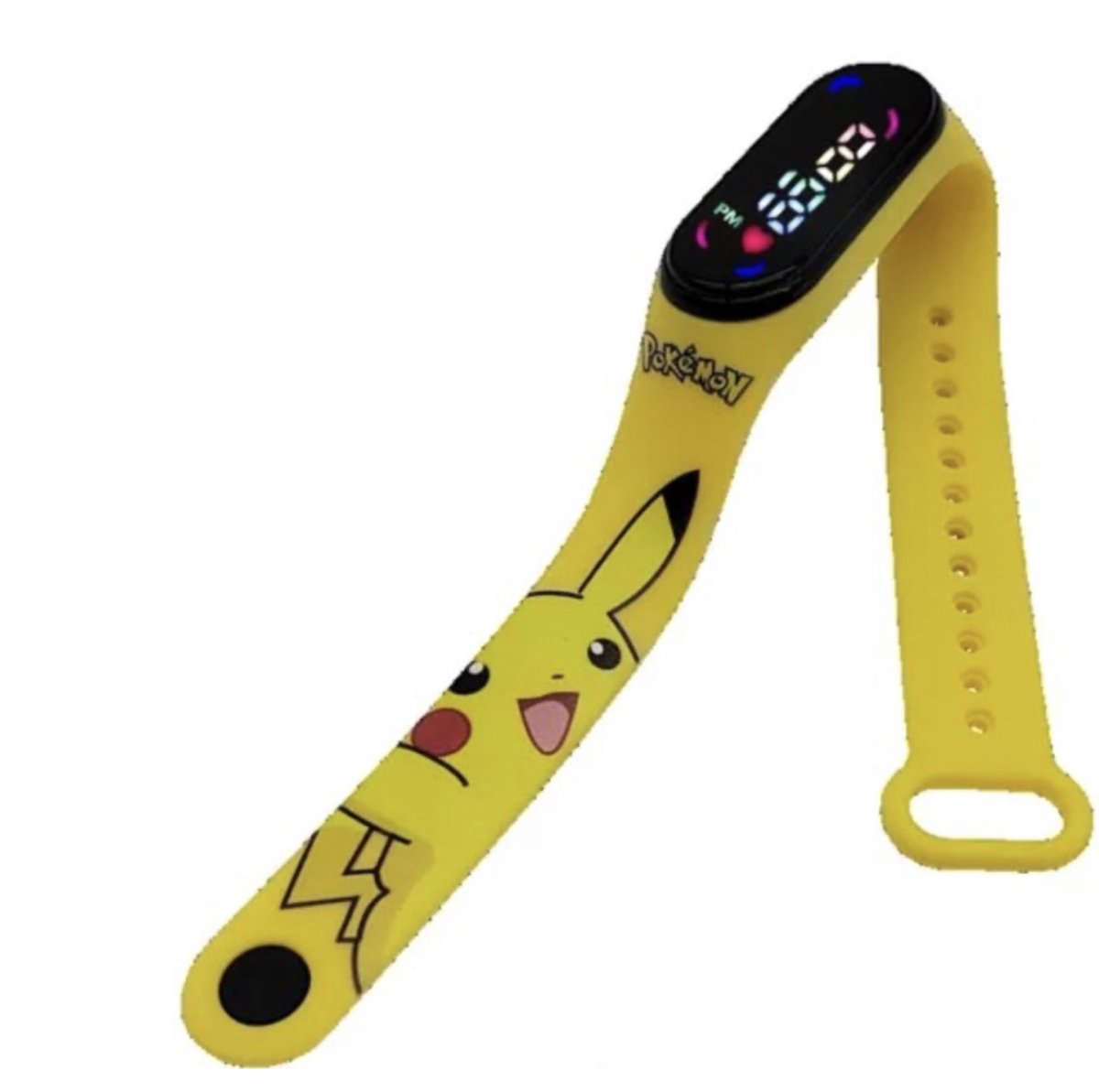 Pokémon Horloge - Pikachu - Smartwatch - Kinderhorloge - Waterdicht - Siliconen - Digitaal - Armband - LED Display - Cadeau - Horloge - Geel - Watch