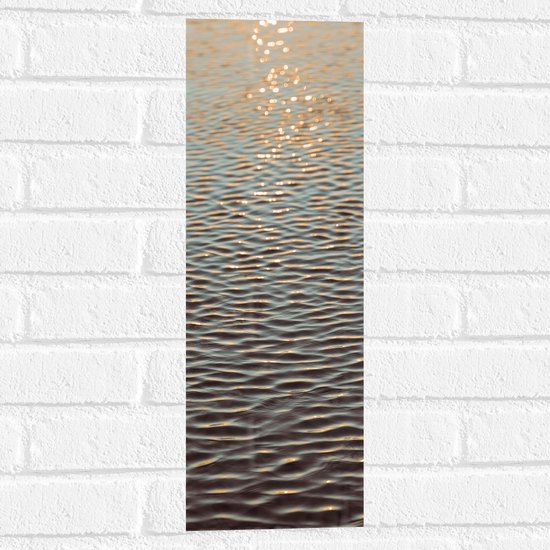 Muursticker - Golvend Water - 20x60 cm Foto op Muursticker
