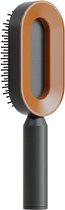 Brosse à cheveux - brosse de massage autonettoyante - Oranje