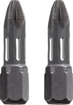 KWB schroefbit PZ 1 - Pozidriv 1 - Torsion - Lengte 25 mm - 1/4" schacht - 122101 - 2 stuks