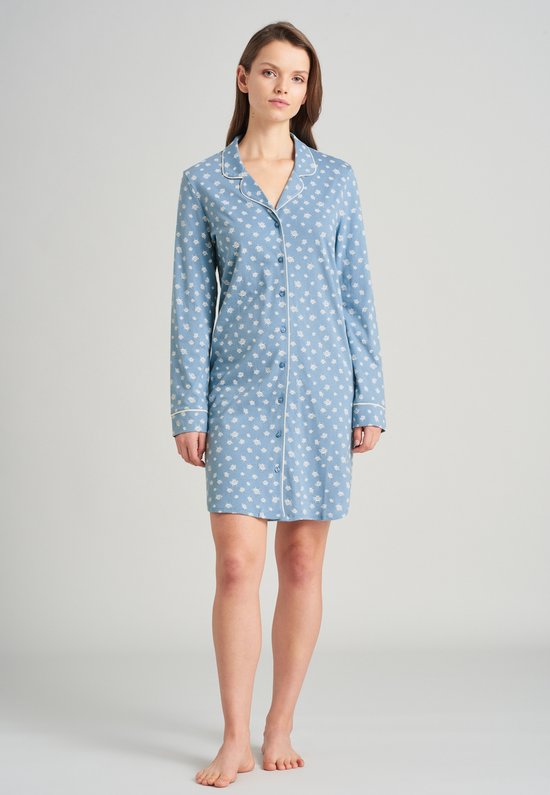 Comtessa Klassiek dames nachthemd lange mouw - mint