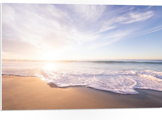 PVC Schuimplaat - Golven van de Zee - 75x50 cm Foto op PVC Schuimplaat (Met Ophangsysteem)