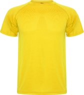 T-shirt sport unisexe jaune manches courtes marque MonteCarlo Roly taille L