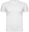 Wit kinder unisex sportshirt korte mouwen MonteCarlo merk Roly 8 jaar 122-128