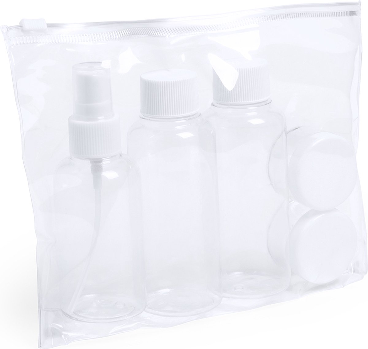 Lermende Transparante toilettas, vloeistofzak, handbagage, TSA-goedgekeurde cosmeticatas, transparante tas, vliegtuigtas, reistas, vliegtuig, 1 liter., 2clear, 2 Pack, vloeistoffen tas handbagage