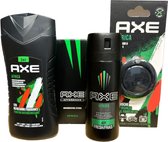 AXE Africa Pakket - After Shave / Douchegel / Deo Spray / Auto Luchtverfrisser