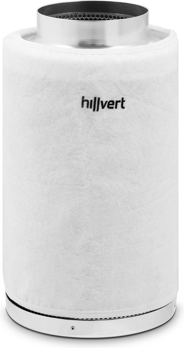 hillvert Actief koolfilter - 110 - 340 m³/h - staal - 130 mm