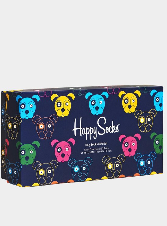 Happy Socks Mixed Dog Socks Gift Set (3-pack) - Unisex - Maat: 41-46