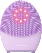 Appareil de nettoyage FOREO LUNA 4 plus avec lumière LED rouge chauffante proche infrarouge et massage tonifiant par micro-courant pour peaux sensibles