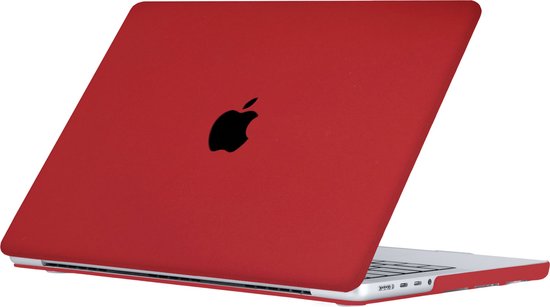Lunso - MacBook Air 13 pouces M2 (2022) - coque housse - Rouge Bordeaux Sable - Modèle A2681