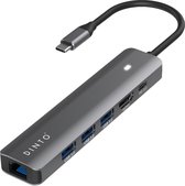 DINTO® USB-C HUB Space Grey - 3x USB 3.0 - 4K HDMI - USB-C naar HDMI