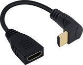 NÖRDIC HDMI-N5026 - HDMI-adapter - 8K60Hz/4k120Hz - 48Gbps - Mannenlijk naar Vrouwelijk - Hoek naar boven - 17cm