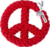 Laboni Peace teken - Rood - Touw speelgoed voor honden