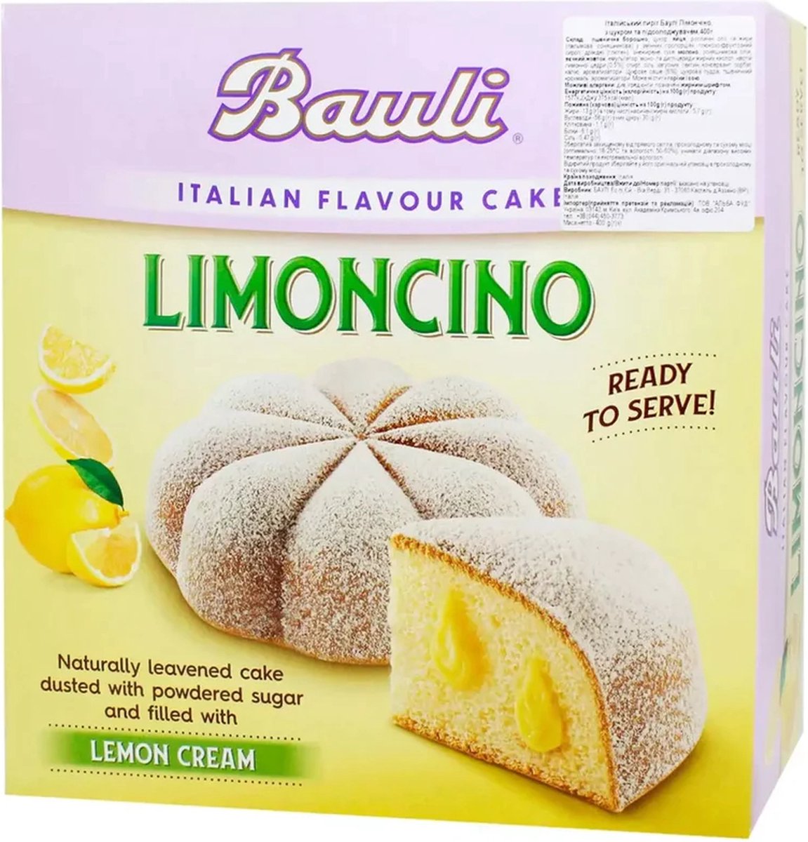 Bauli- Limoncino- Italian cake