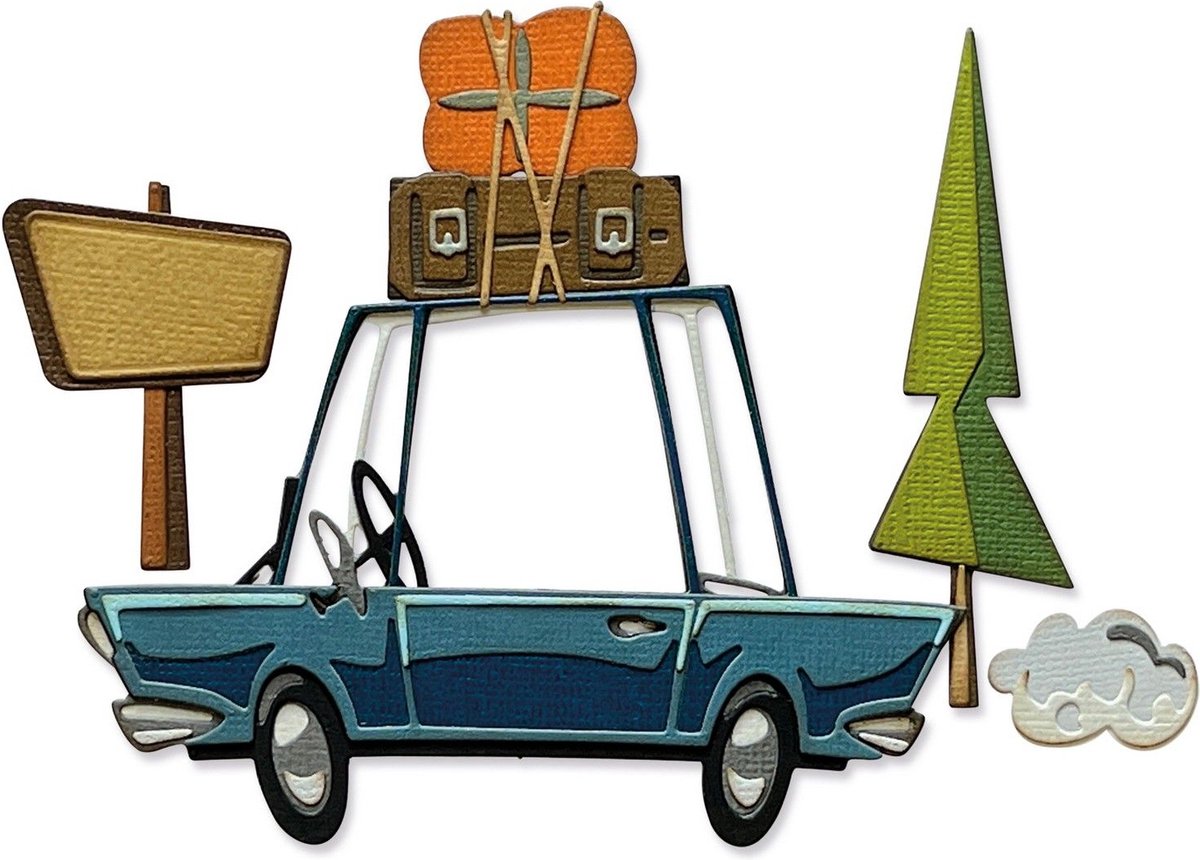 Sizzix Thinlits Die Set Road Trip Colorize 25stuks