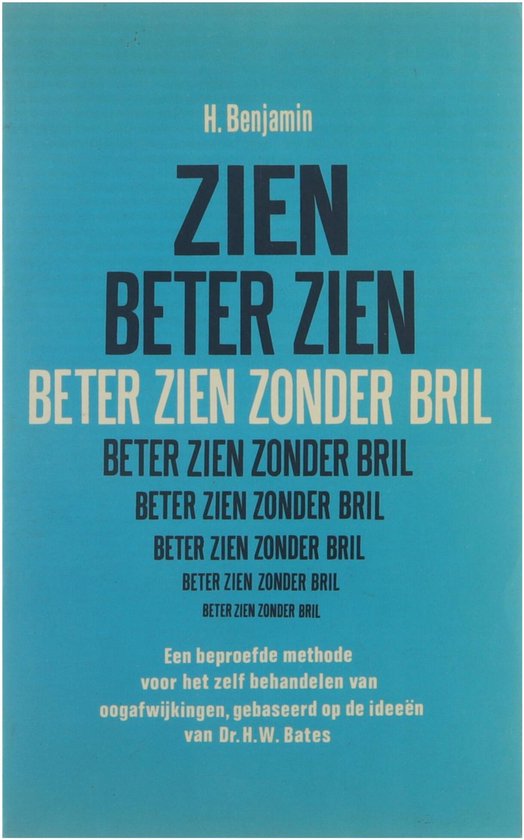 Beter zien zonder bril - cover