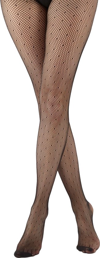 panty spot Pretty Polly Panty - Spot Net - One Size - 36/42 - Zwart | bol