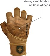 Harbinger Pro Gloves - Bandes de poignet de Fitness pour hommes et femmes - Légères et flexibles - L - Unisexe - Camo - Gym & Crossfit Training - Musculation