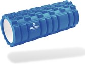Matchu Sports - Foam roller - Foamroller - Triggerpoint massage - Massage roller - 33 cm - Hard - Blauw
