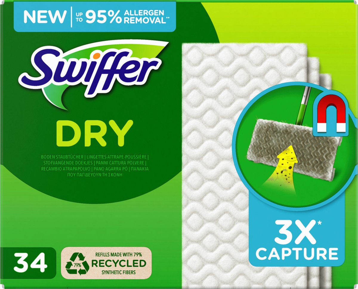 Swiffer Sweeper droge vloerdoekjesnavulling - 34st