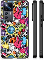 Telefoon Hoesje Xiaomi 12T | 12T Pro Hoesje met Zwarte rand Punk Rock