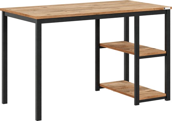 Furnichic Computertafel Pc Tafel Bureautafel Met 2 Legplanken 