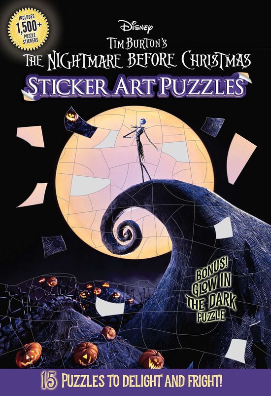 Sticker Art Puzzles- Disney Tim Burton's the Nightmare Befor ... - cover