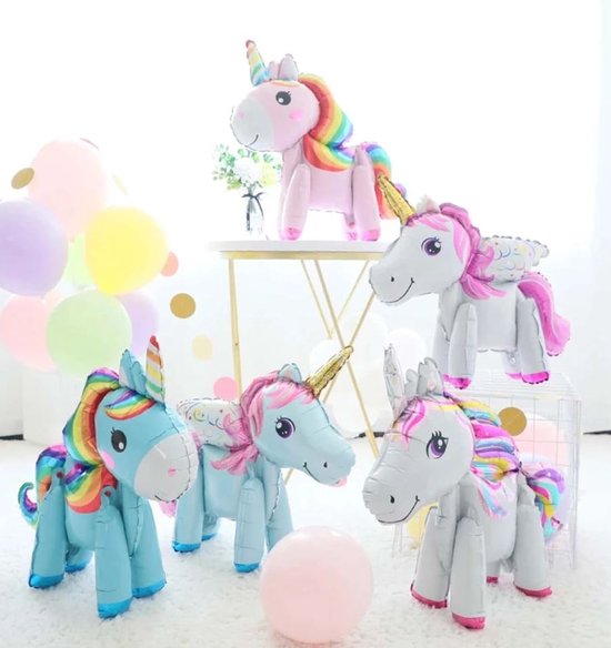 5 stuks unicorn - eenhoorn ballonnen 58 cm