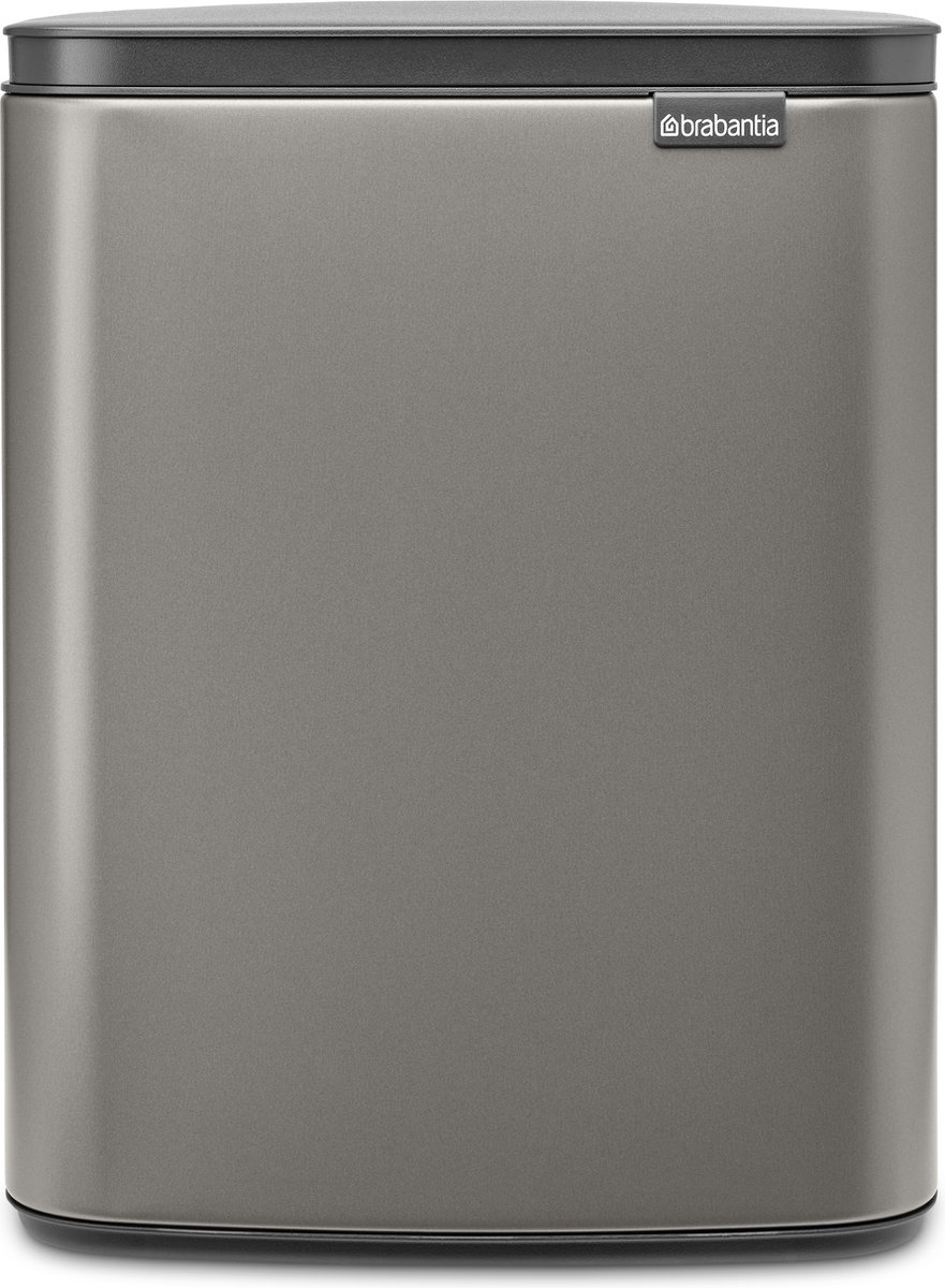 Goedkoopste Brabantia Bo Prullenbak - 12 liter - Platinum
