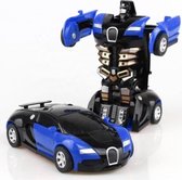 Transformers - Transformers Jouets - Transformers 2 en 1 - Robot Car Transformers - Transformers - Blauw Transformers