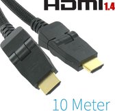 HDMI naar HDMI 10 Meter Met 2x 90° Connector