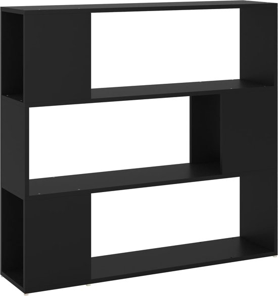 vidaXL - Boekenkast/kamerscherm - 100x24x94 - cm - zwart