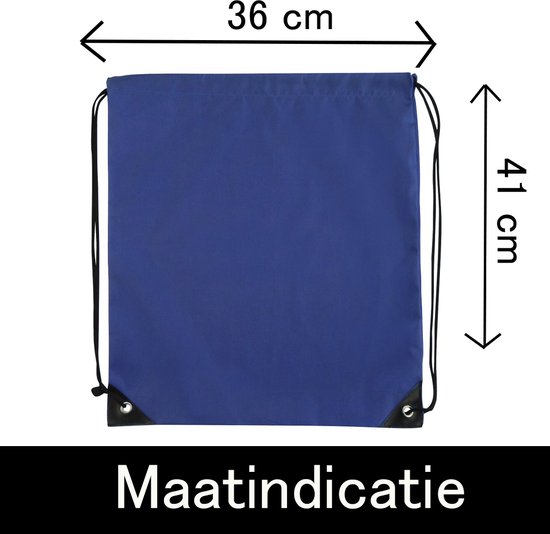 Rugtas - rugzak - blauw - met naam - 36 cm x 41 cm