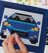 Pixel Hobby XL - Hobbypakket - Grote pixel - Blauwe auto