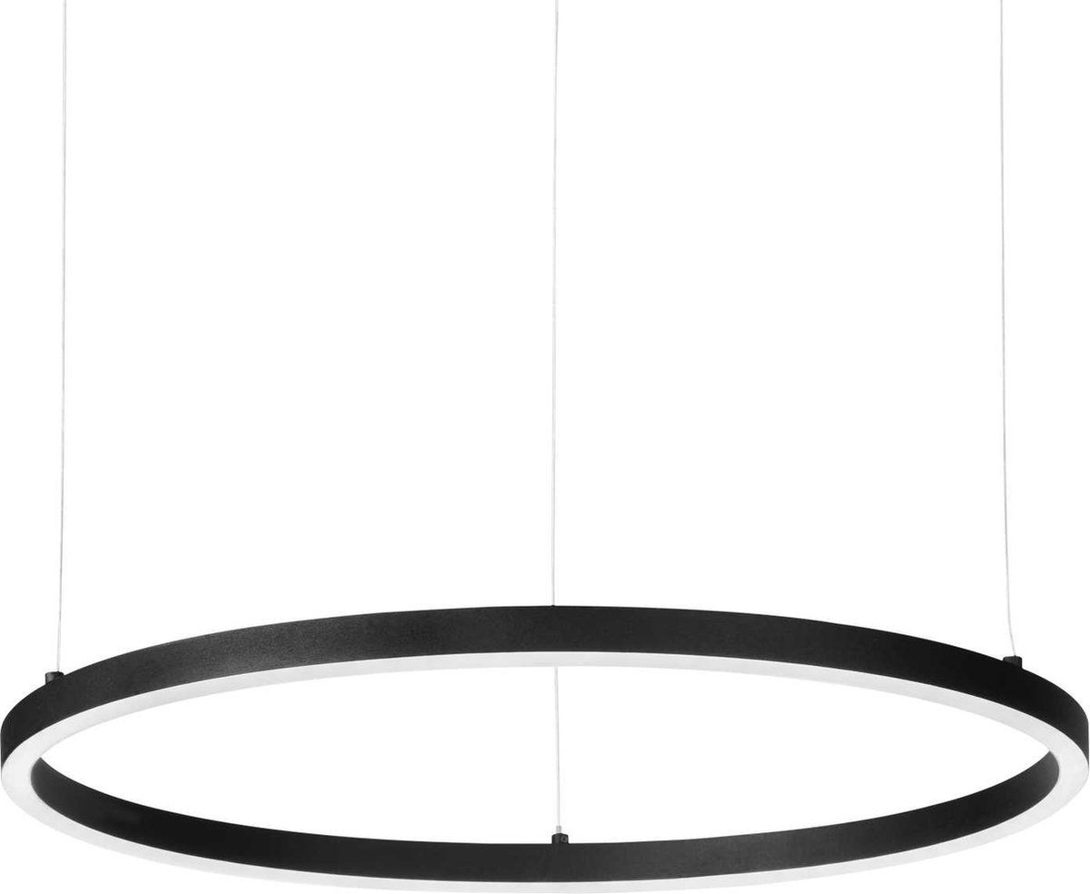 Ideal Your Lux - Hanglamp Landelijk - Metaal - LED - Voor Binnen - Lamp - Lampen - Woonkamer - Eetkamer - Slaapkamer - Zwart