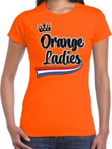 Bellatio Decorations Oranje Koningsdag t-shirt - orange Ladies - dames XS