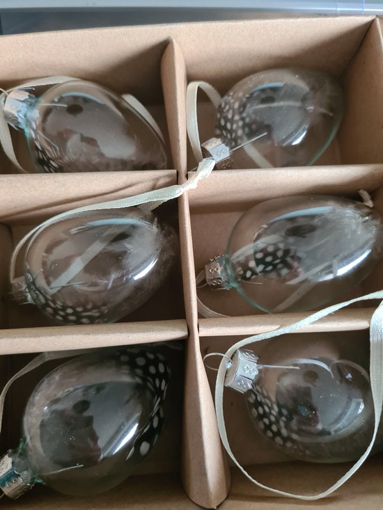 Melinera Decoratie eieren 6 stuks Plastic