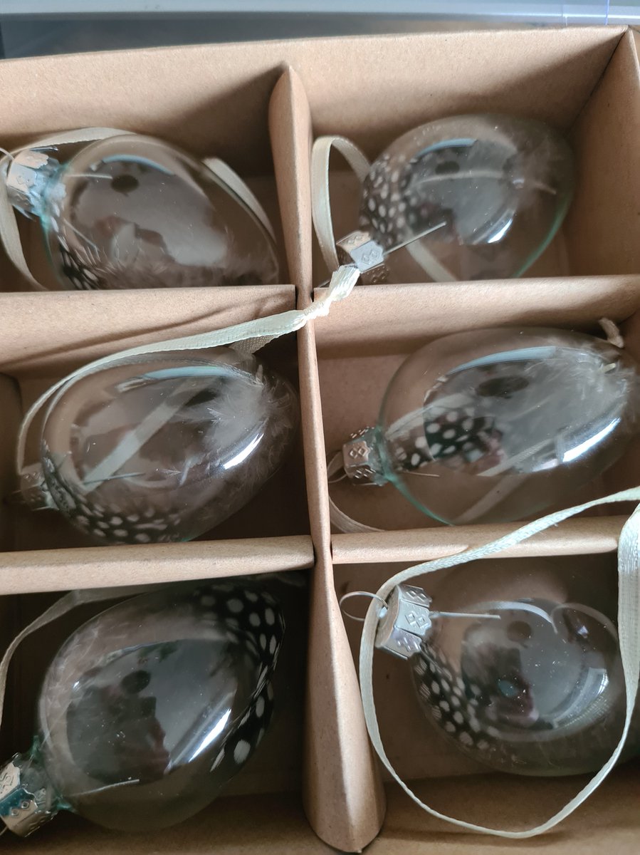 Melinera Decoratie eieren 6 stuks Plastic