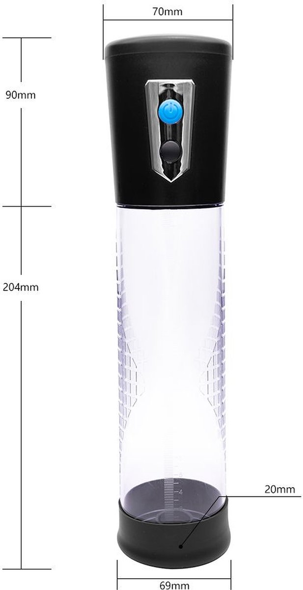 Klipon Basics - Passion Pump - Penispomp - Automatische Penis Pomp - Lengte 29 cm - ABS