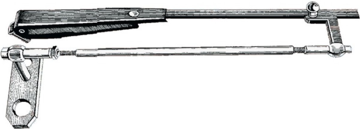 Parallel Ruitenwisserarm RVS 305-360mm