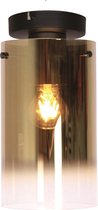 Plafondlamp Ventotto Zwart & Gold Glas 15cm Ø