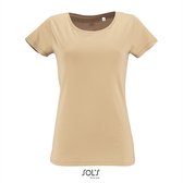 SOL'S - Milo T-Shirt dames - Zand - 100% Biologisch Katoen - XL