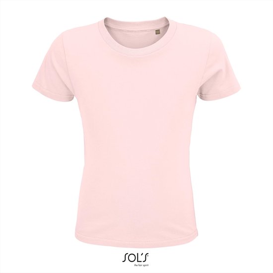 SOL'S - T-shirt Kinder Crusader - Rose Clair - 100% Katoen Bio - 110-116