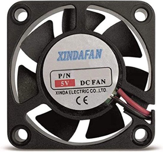 Plaga Salida Detectable Xindafan Inbouw ventilator 5V 40x40x10mm - Zwart | bol.com