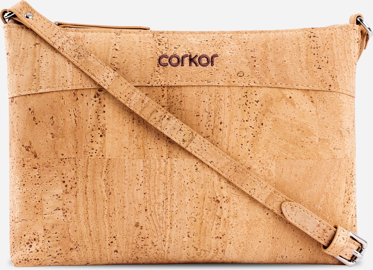 Corkor CK158 - Crossbody Bag - Lichtbruin