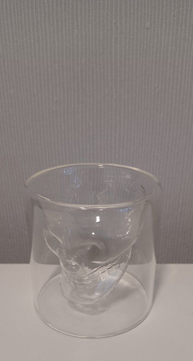 Unieke originele 75 ml Fred Doomed Crystal Skull 3D whiskeyglazen - LKKRT - Whiskeyglas - Whiskeyglazen - Doodshoofd glas - Doodshoofd glazen - Skull glas - Skull glazen - Schedel glas - Schedel glazen - Drank glazen - Doodshoofd - Halloween