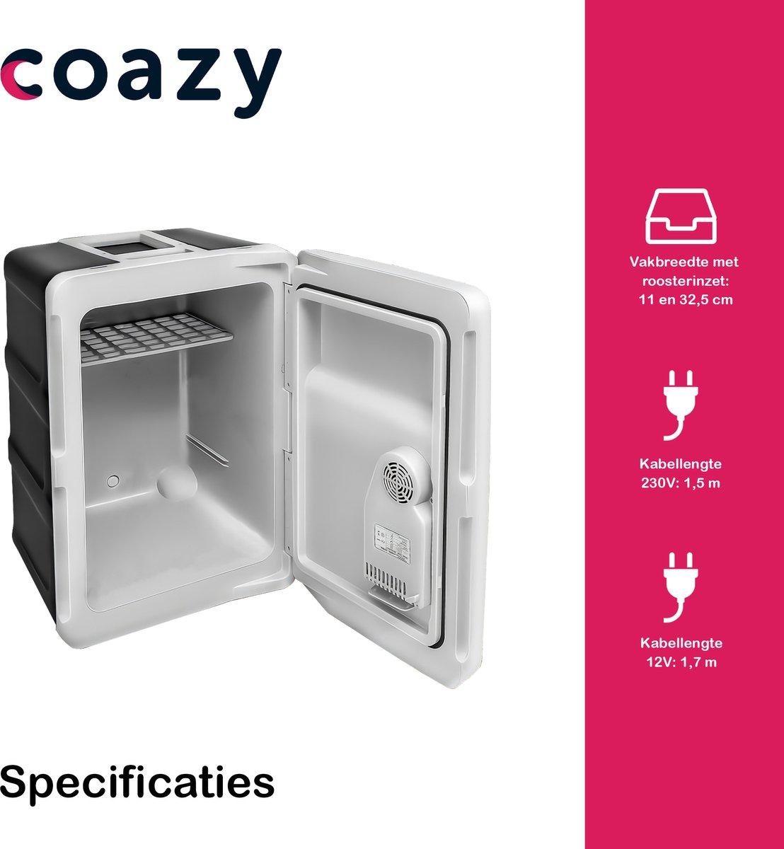 COSTWAY Mini Frigo Portable 123L Mini Réfrigérateur Température -3