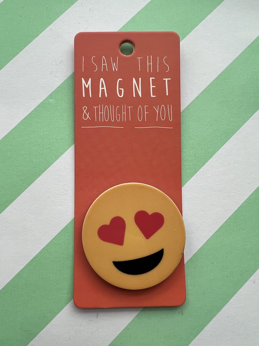 Koelkast magneet - Magnet - Heart eye emoji - MA179